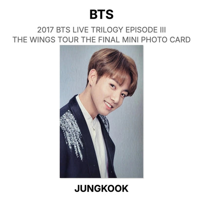 BTS 2017 BTS LIVE TRILOGY EPISODE III THE WINGS TOUR THE FINAL MINI PHOTO CARD Official Photocard