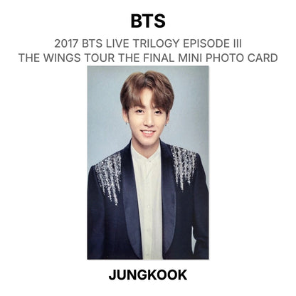 BTS 2017 BTS LIVE TRILOGY EPISODE III THE WINGS TOUR THE FINAL MINI PHOTO CARD Official Photocard