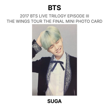 BTS 2017 BTS LIVE TRILOGY EPISODE III THE WINGS TOUR THE FINAL MINI PHOTO CARD Official Photocard