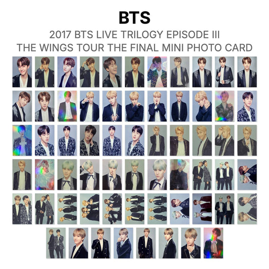 BTS 2017 BTS LIVE TRILOGY EPISODE III THE WINGS TOUR THE FINAL MINI PHOTO CARD Official Photocard