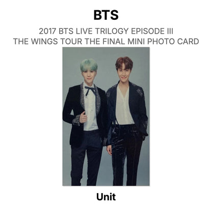 BTS 2017 BTS LIVE TRILOGY EPISODE III THE WINGS TOUR THE FINAL MINI PHOTO CARD Official Photocard