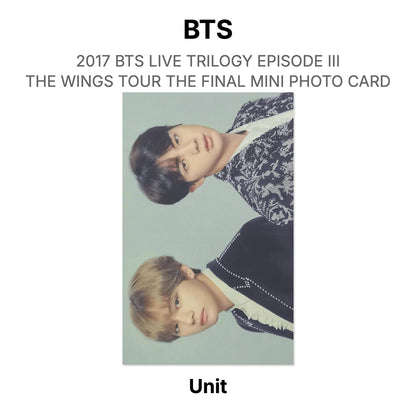 BTS 2017 BTS LIVE TRILOGY EPISODE III THE WINGS TOUR THE FINAL MINI PHOTO CARD Official Photocard