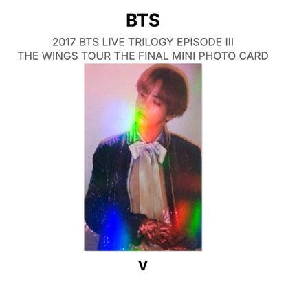 BTS 2017 BTS LIVE TRILOGY EPISODE III THE WINGS TOUR THE FINAL MINI PHOTO CARD Official Photocard