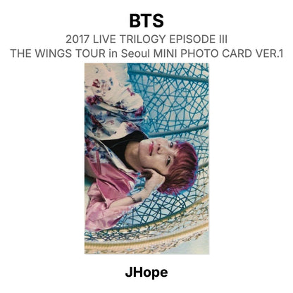 BTS 2017 LIVE TRILOGY EPISODE III THE WINGS TOUR in Seoul MINI PHOTO CARD VER.1 Official Photocard