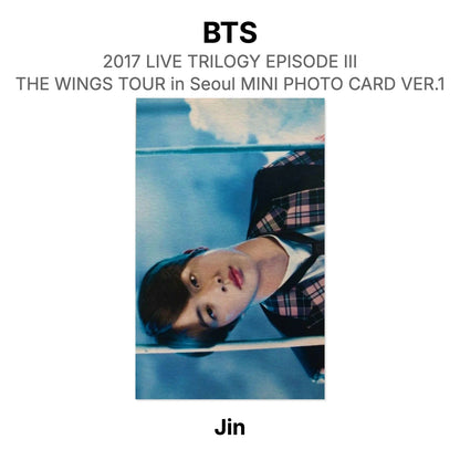 BTS 2017 LIVE TRILOGY EPISODE III THE WINGS TOUR in Seoul MINI PHOTO CARD VER.1 Official Photocard