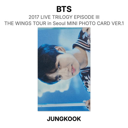 BTS 2017 LIVE TRILOGY EPISODE III THE WINGS TOUR in Seoul MINI PHOTO CARD VER.1 Official Photocard