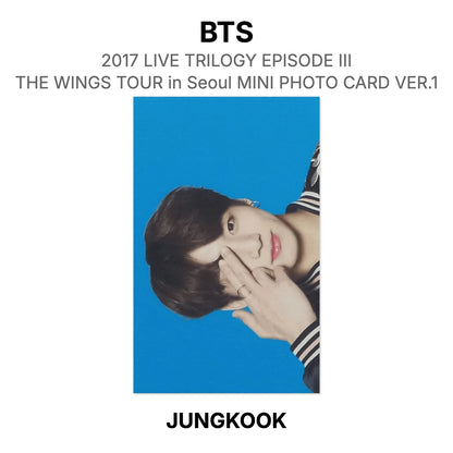 BTS 2017 LIVE TRILOGY EPISODE III THE WINGS TOUR in Seoul MINI PHOTO CARD VER.1 Official Photocard