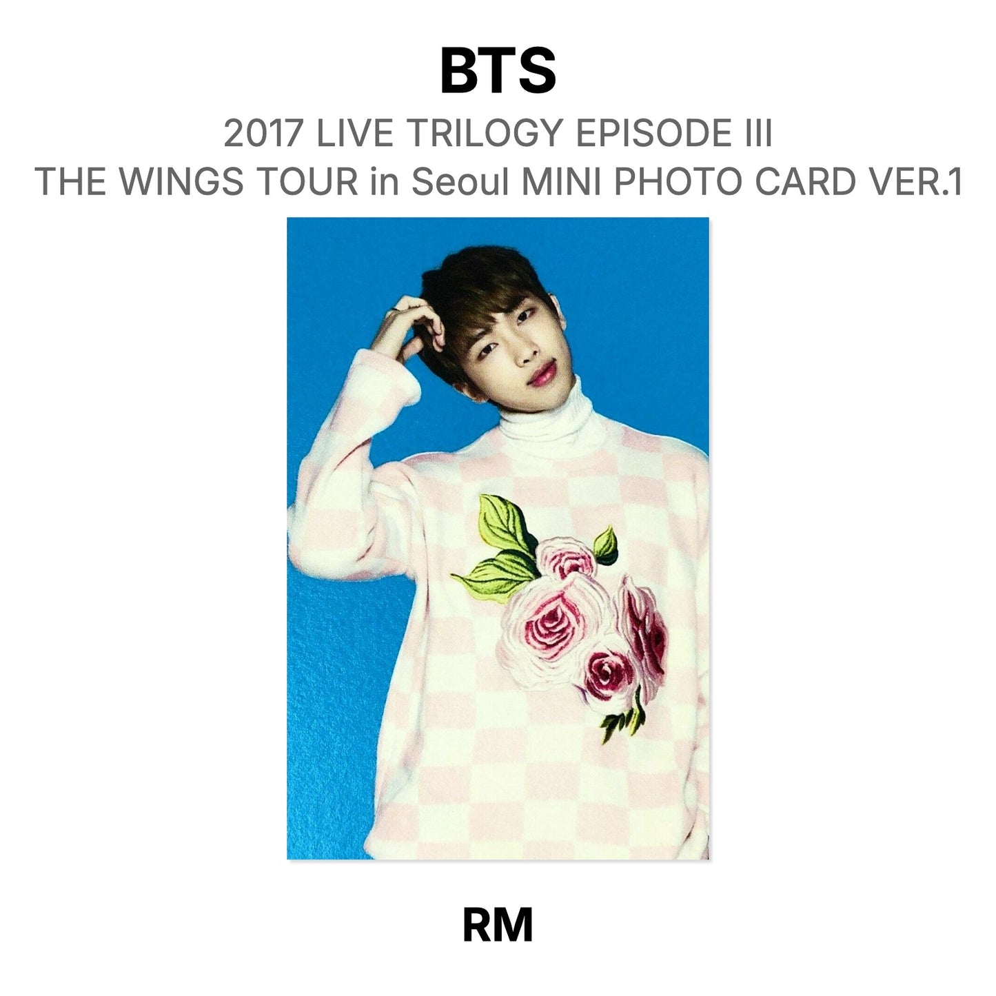 BTS 2017 LIVE TRILOGY EPISODE III THE WINGS TOUR in Seoul MINI PHOTO CARD VER.1 Official Photocard