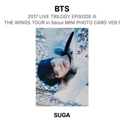 BTS 2017 LIVE TRILOGY EPISODE III THE WINGS TOUR in Seoul MINI PHOTO CARD VER.1 Official Photocard