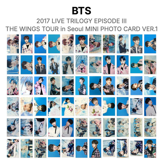 BTS 2017 LIVE TRILOGY EPISODE III THE WINGS TOUR in Seoul MINI PHOTO CARD VER.1 Official Photocard