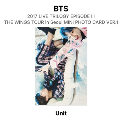 BTS 2017 LIVE TRILOGY EPISODE III THE WINGS TOUR in Seoul MINI PHOTO CARD VER.1 Official Photocard