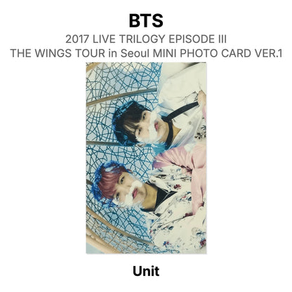 BTS 2017 LIVE TRILOGY EPISODE III THE WINGS TOUR in Seoul MINI PHOTO CARD VER.1 Official Photocard