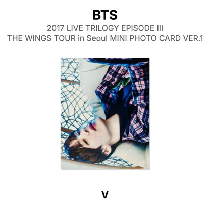 BTS 2017 LIVE TRILOGY EPISODE III THE WINGS TOUR in Seoul MINI PHOTO CARD VER.1 Official Photocard