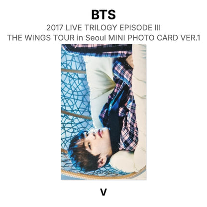 BTS 2017 LIVE TRILOGY EPISODE III THE WINGS TOUR in Seoul MINI PHOTO CARD VER.1 Official Photocard