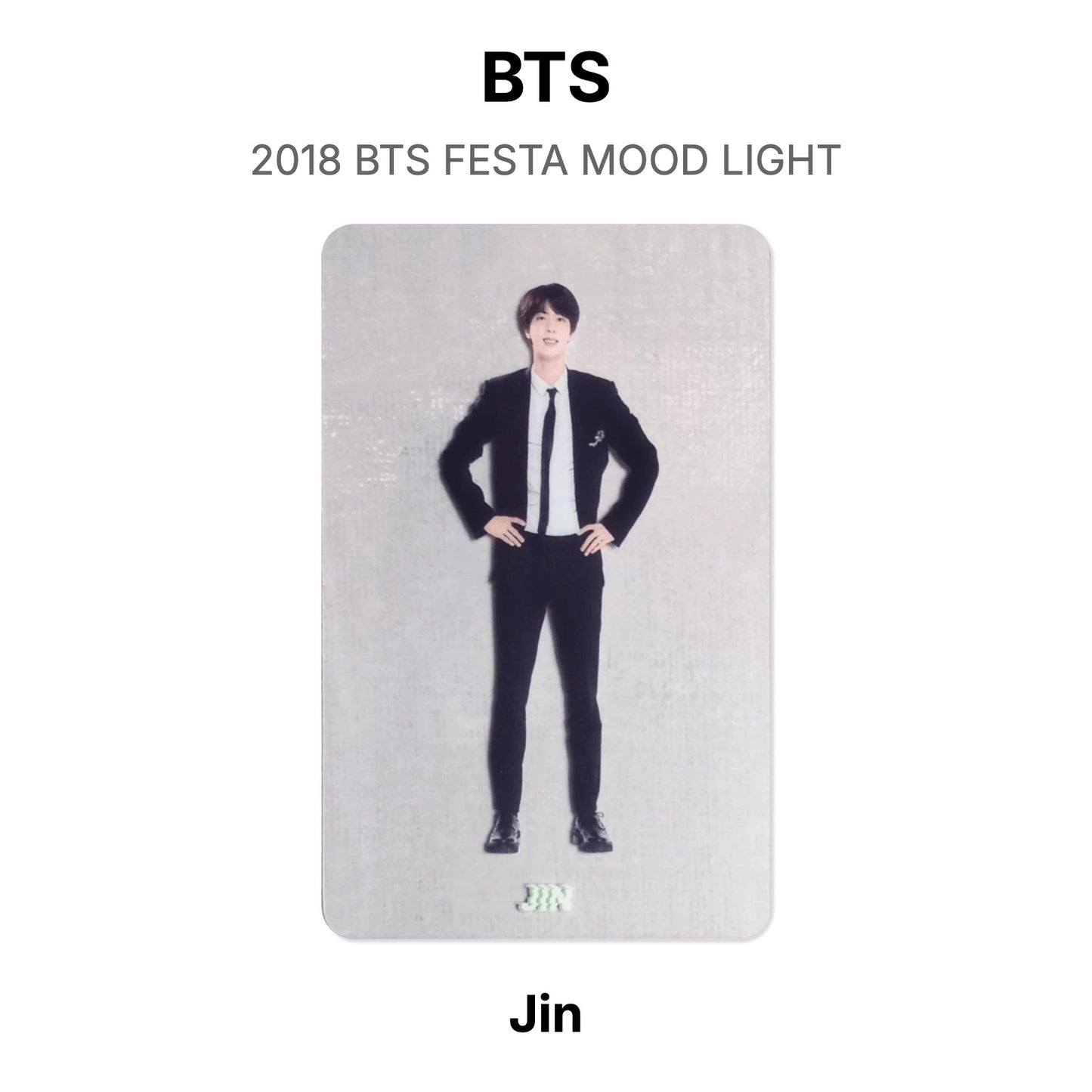 BTS 2018 BTS FESTA MOOD LIGHT Official Photocard