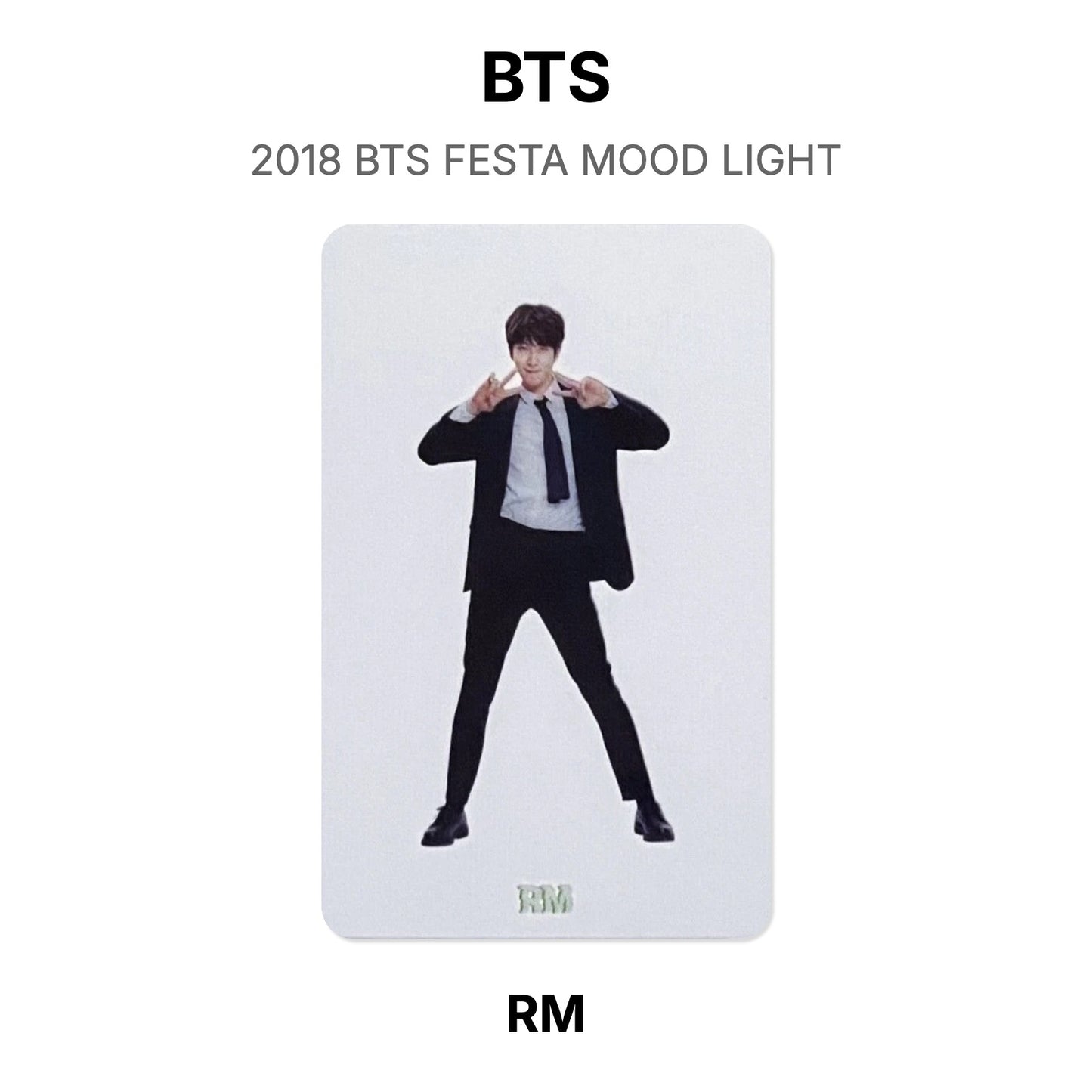 BTS 2018 BTS FESTA MOOD LIGHT Official Photocard