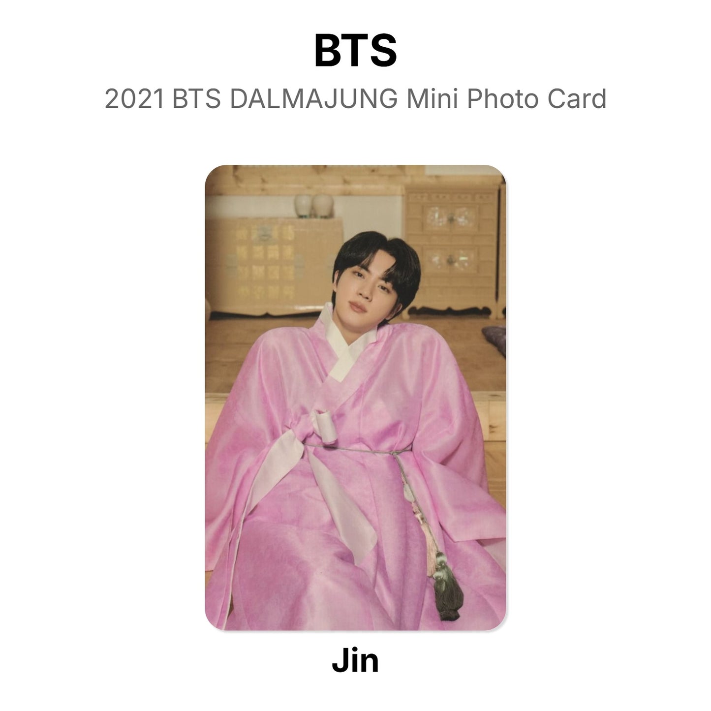 BTS 2021 BTS DALMAJUNG Mini Photo Card Official Photocard