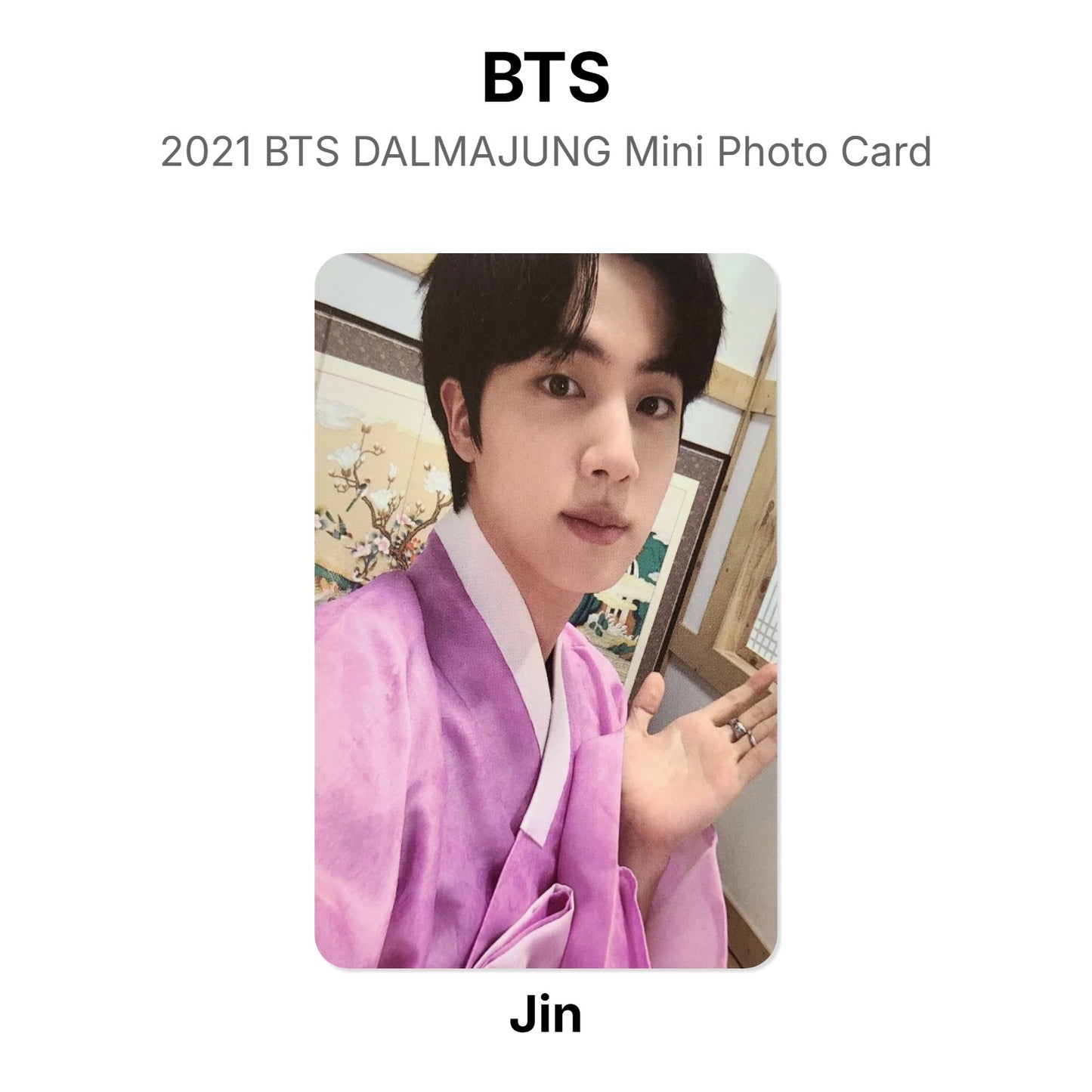 BTS 2021 BTS DALMAJUNG Mini Photo Card Official Photocard