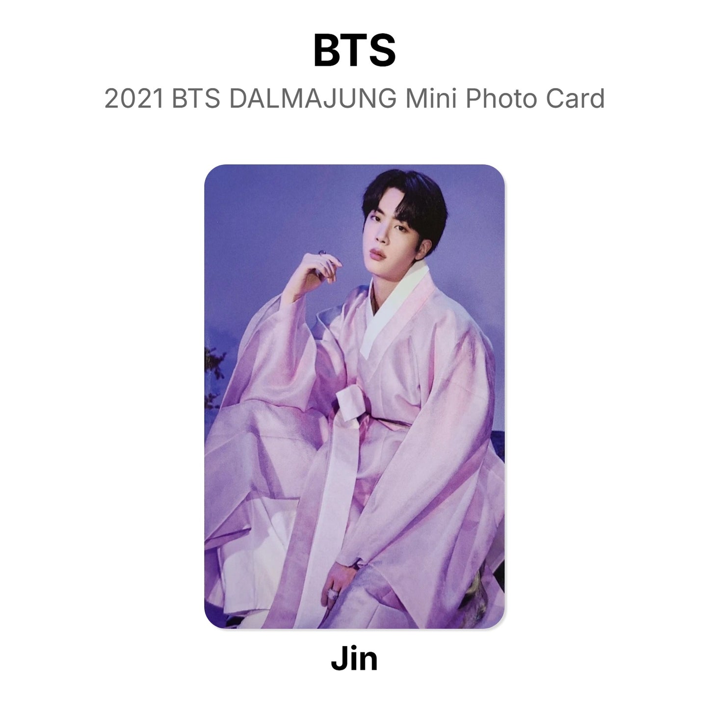 BTS 2021 BTS DALMAJUNG Mini Photo Card Official Photocard