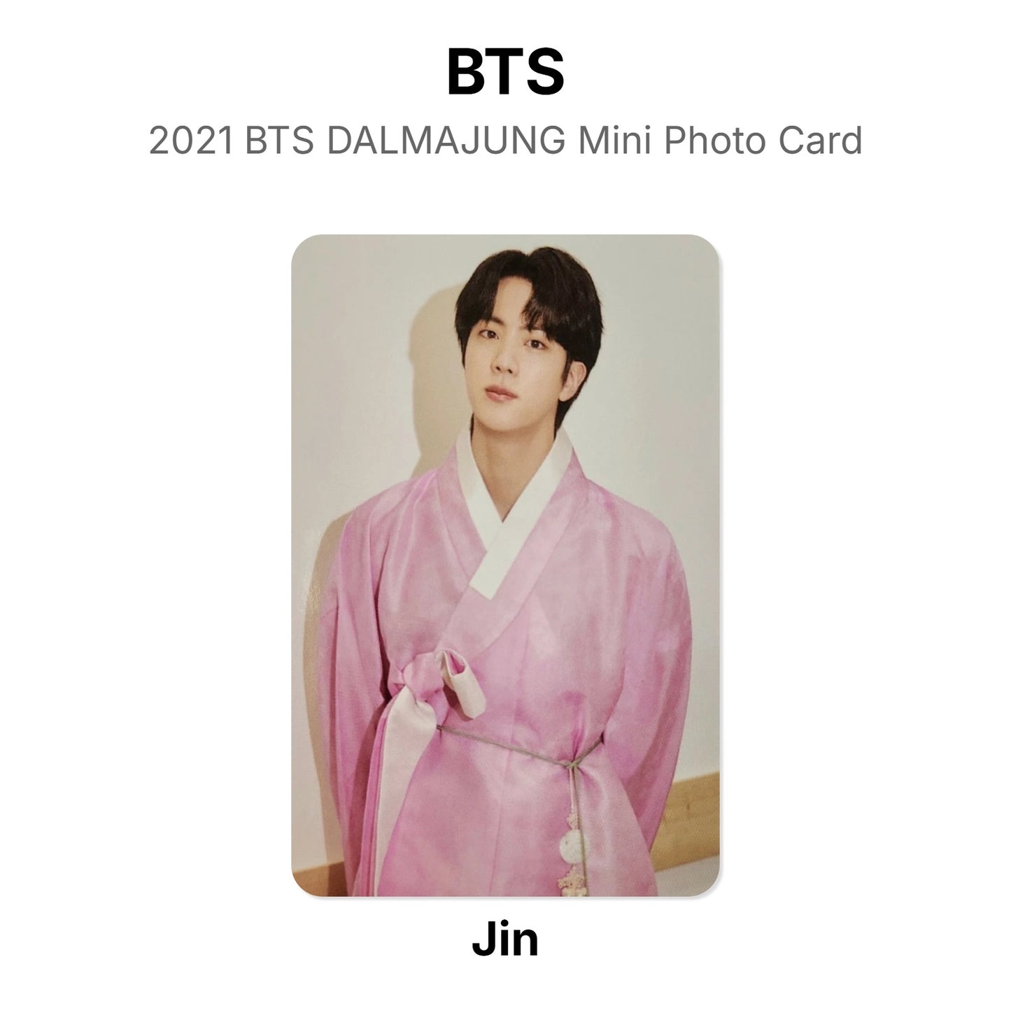 BTS 2021 BTS DALMAJUNG Mini Photo Card Official Photocard