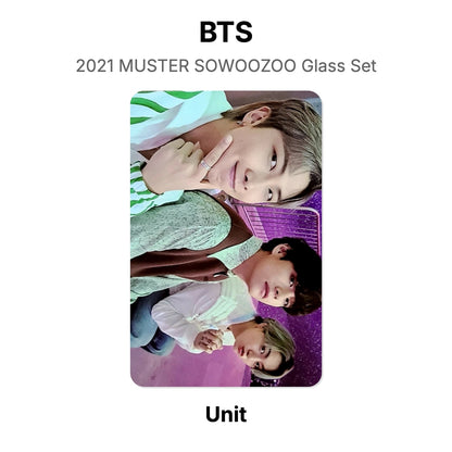 BTS 2021 MUSTER SOWOOZOO Glass Set Official Photocard