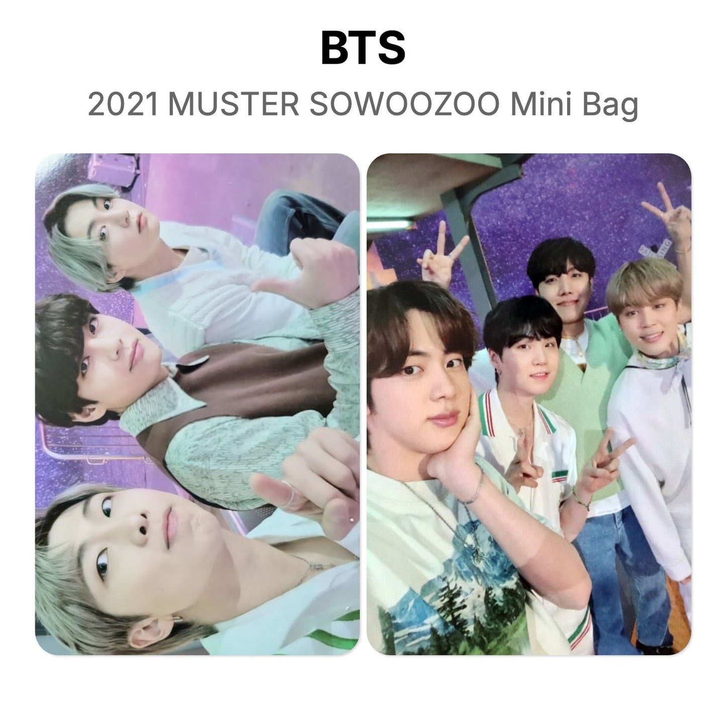BTS 2021 MUSTER SOWOOZOO Mini Bag Official Photocard