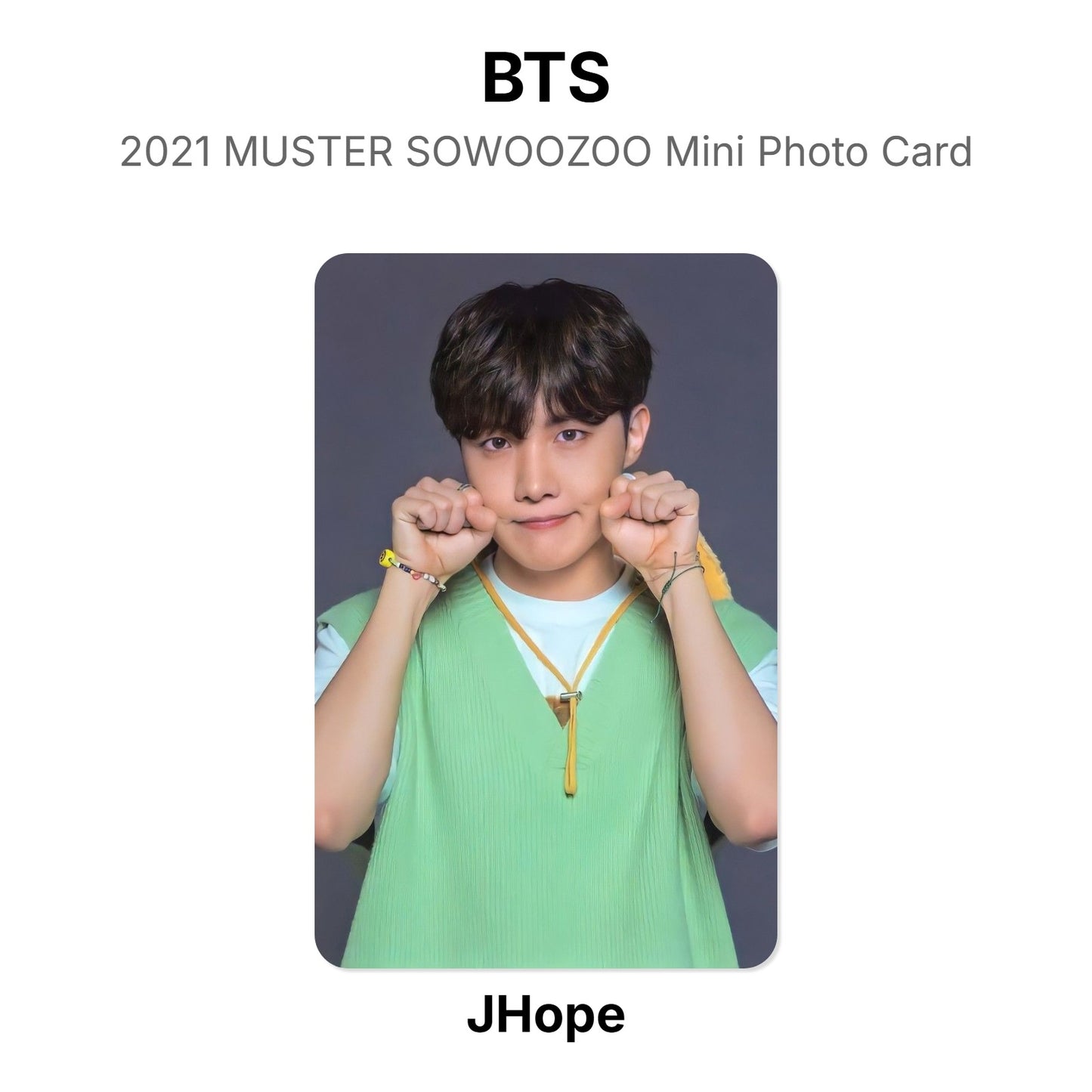 BTS 2021 MUSTER SOWOOZOO Mini Photo Card Official Photocard