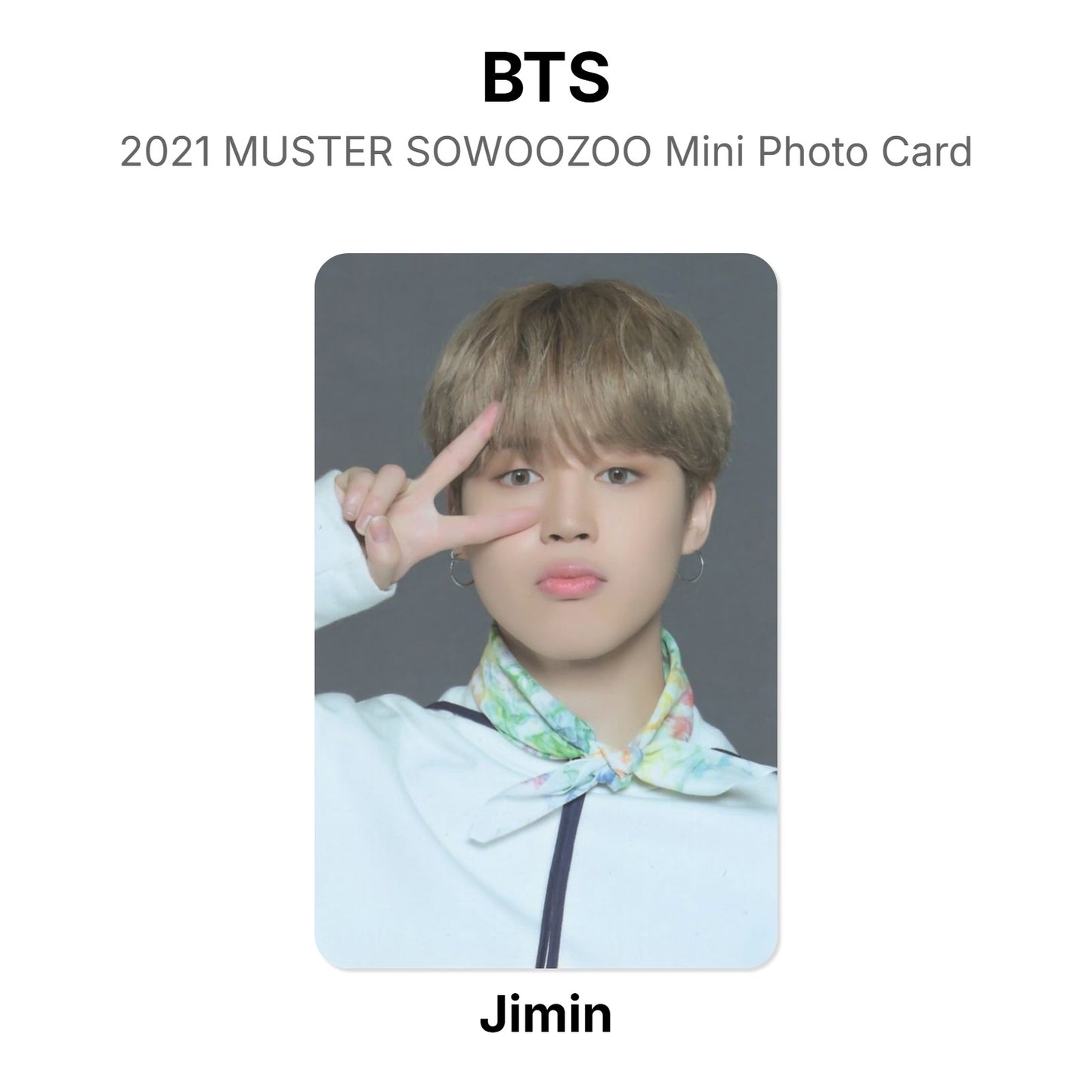 BTS 2021 MUSTER SOWOOZOO Mini Photo Card Official Photocard
