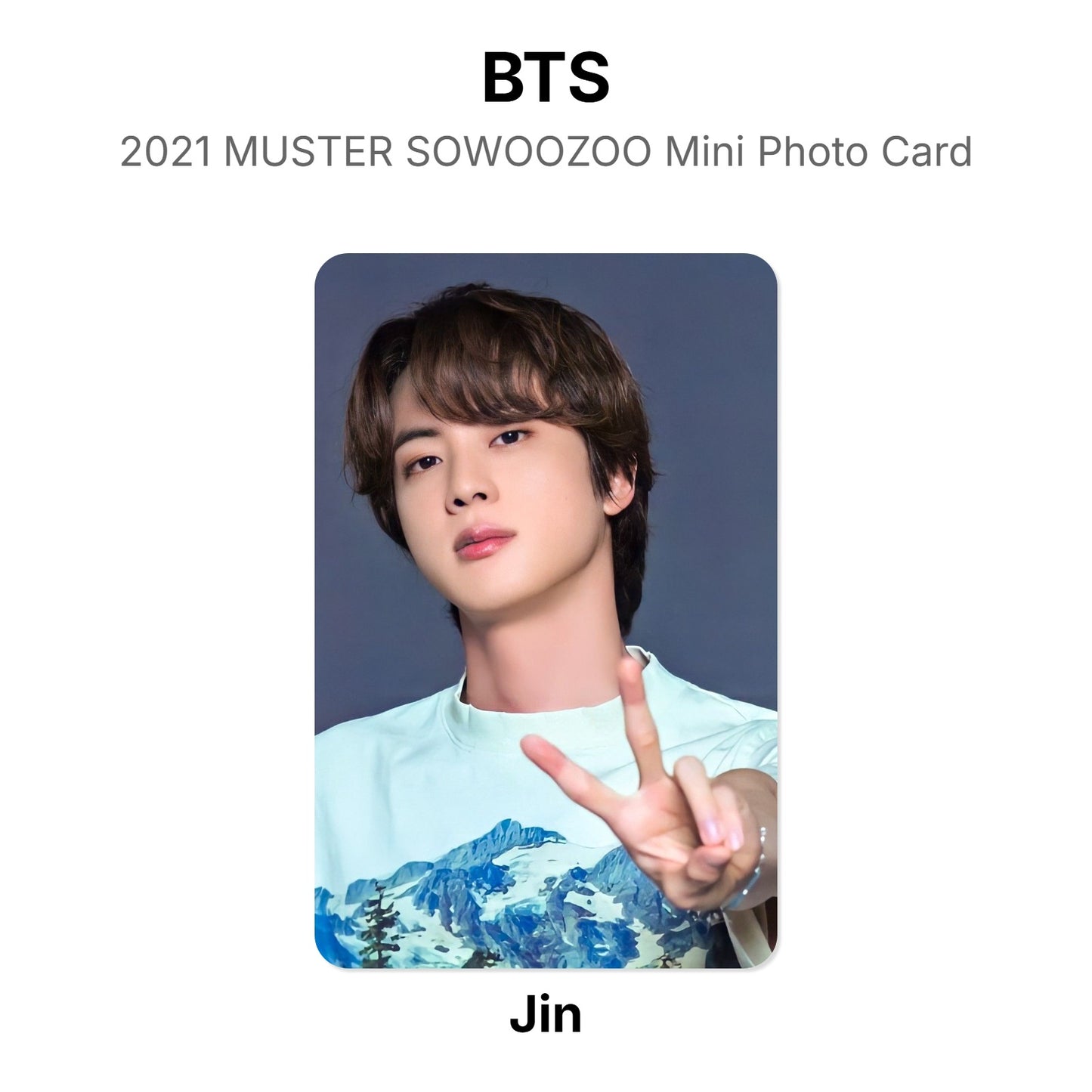 BTS 2021 MUSTER SOWOOZOO Mini Photo Card Official Photocard