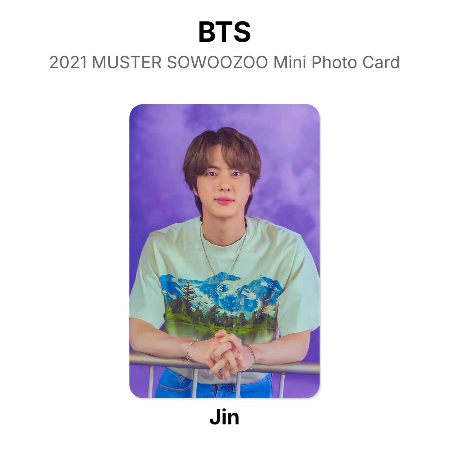 BTS 2021 MUSTER SOWOOZOO Mini Photo Card Official Photocard