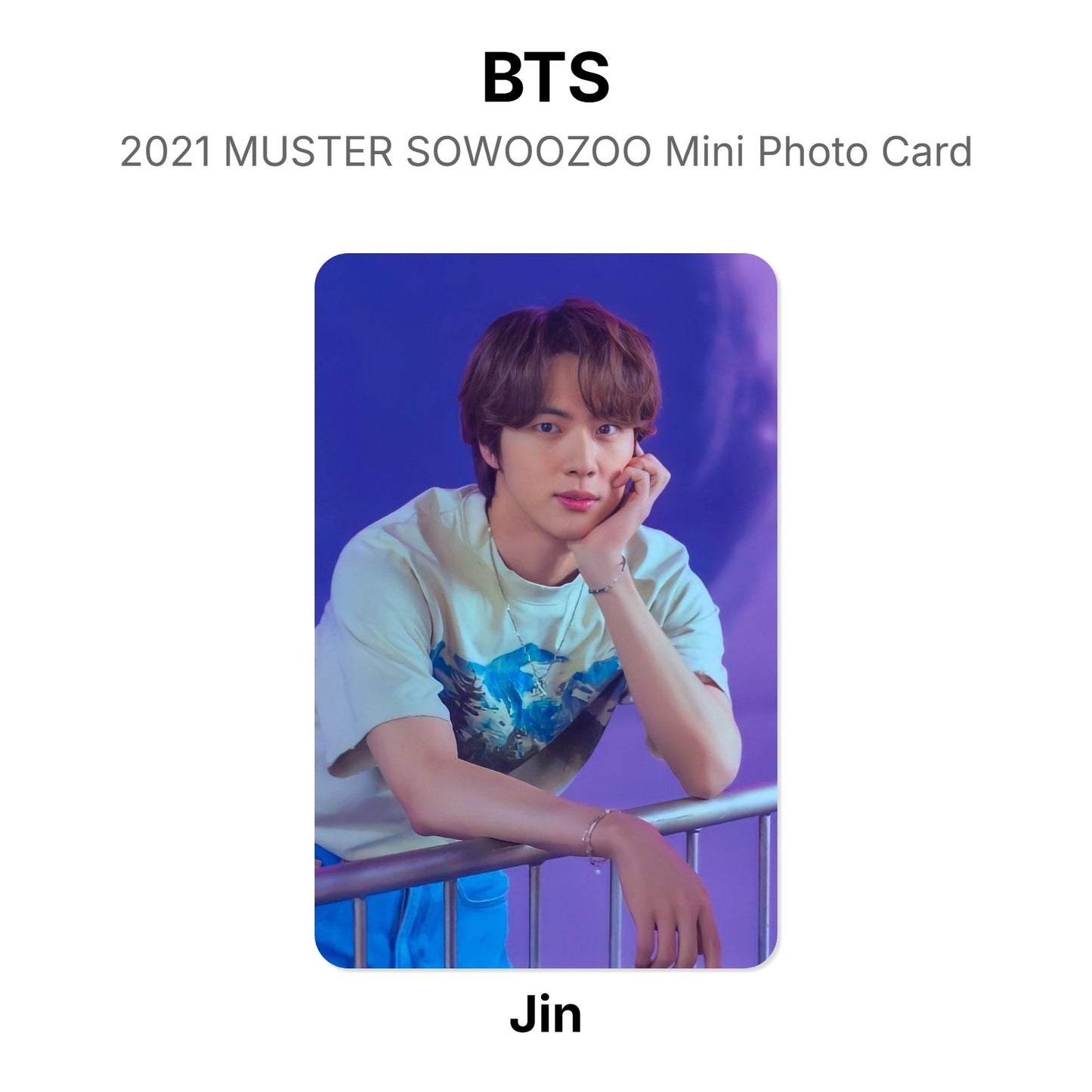 BTS 2021 MUSTER SOWOOZOO Mini Photo Card Official Photocard