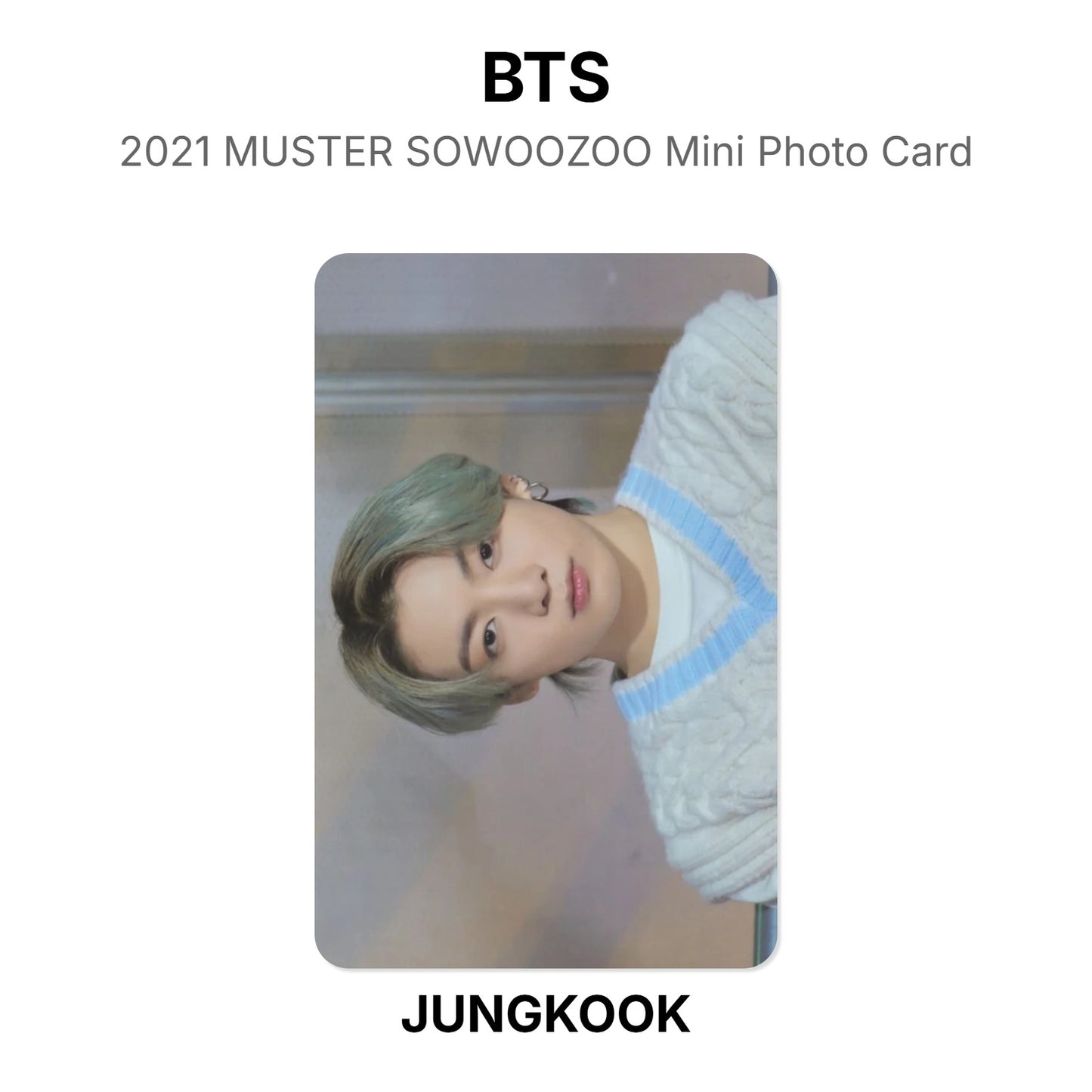 BTS 2021 MUSTER SOWOOZOO Mini Photo Card Official Photocard