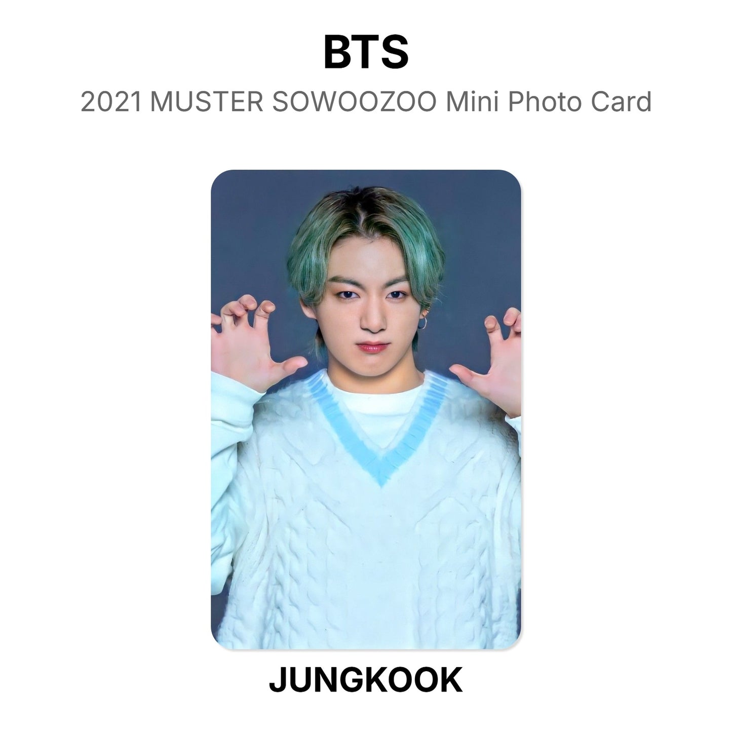 BTS 2021 MUSTER SOWOOZOO Mini Photo Card Official Photocard