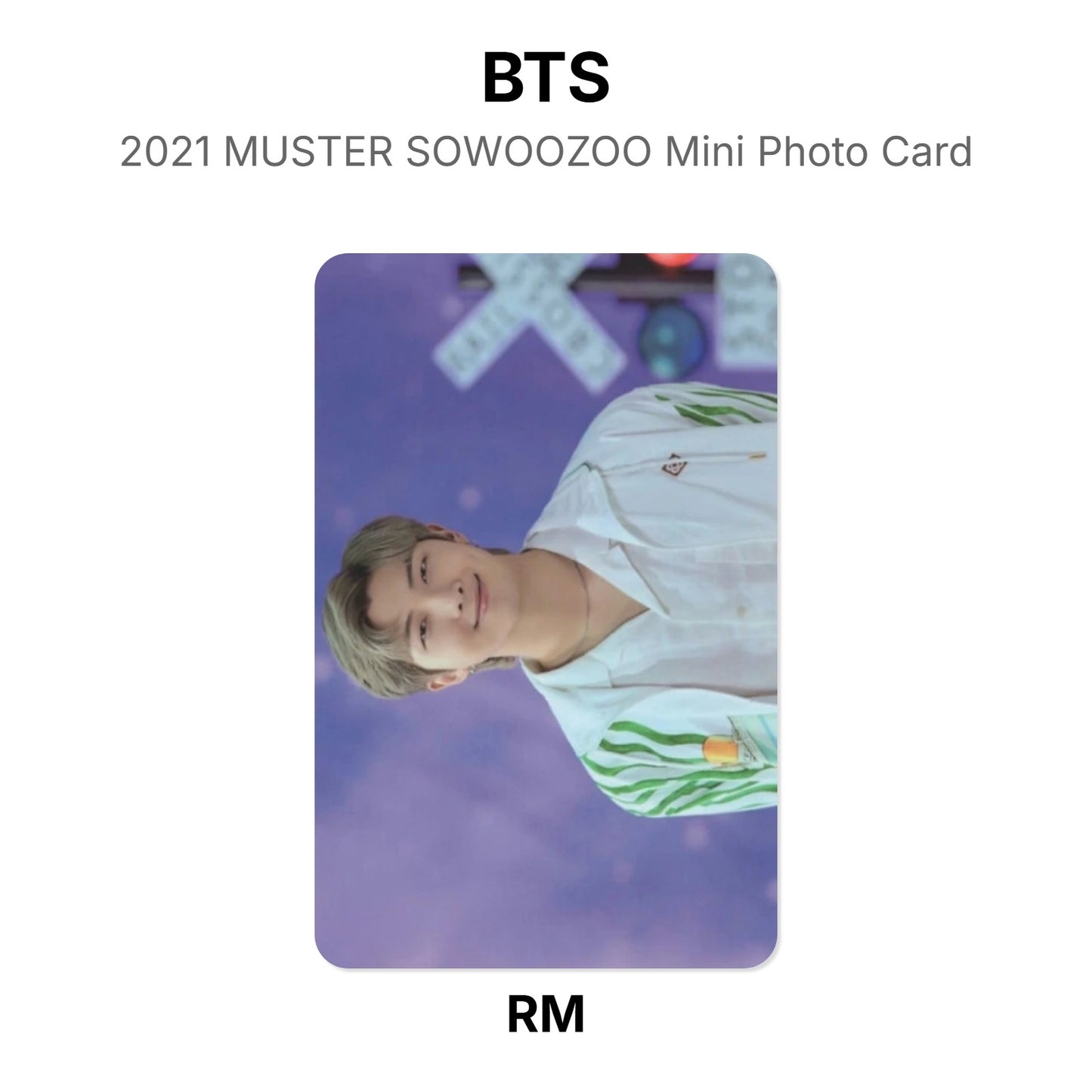 BTS 2021 MUSTER SOWOOZOO Mini Photo Card Official Photocard