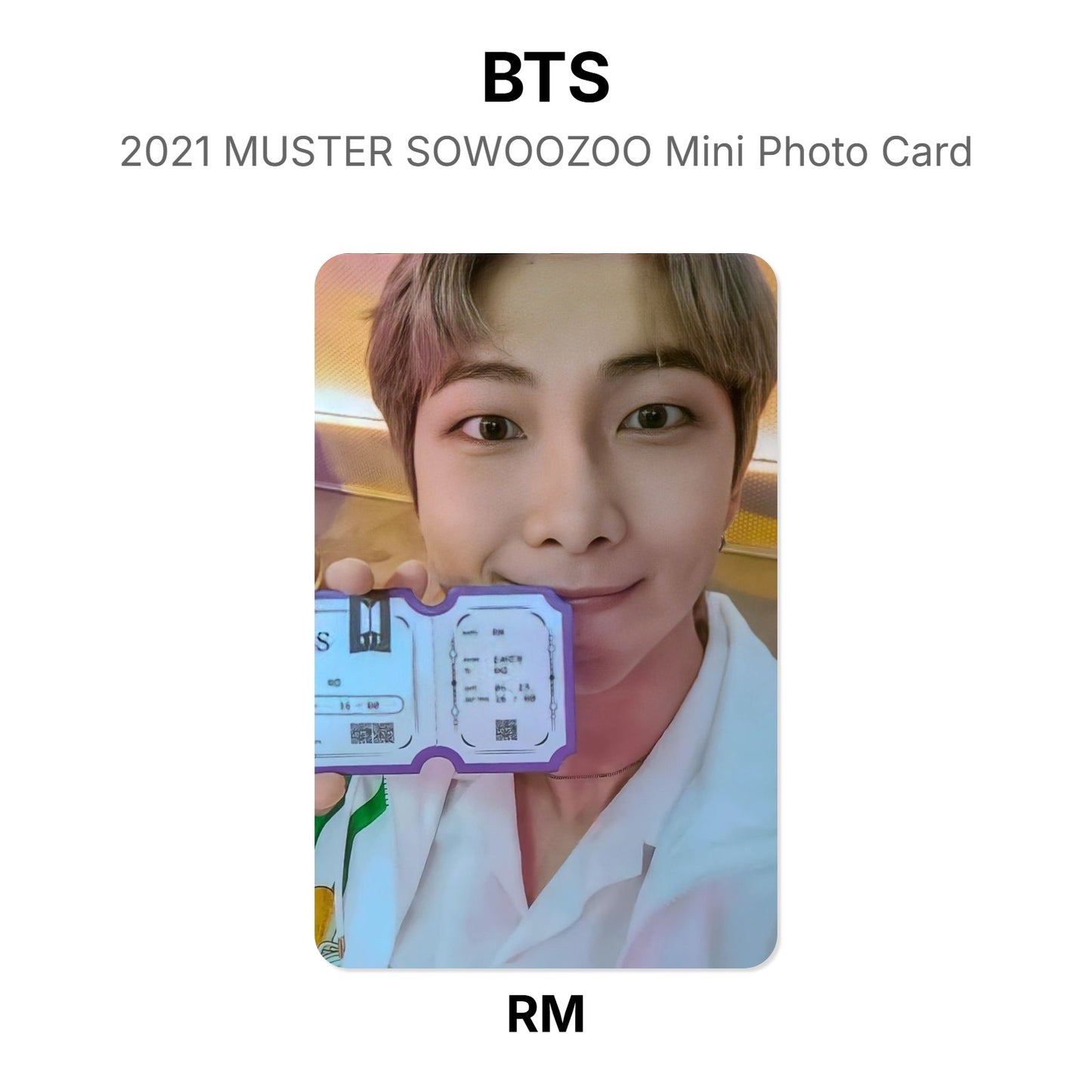 BTS 2021 MUSTER SOWOOZOO Mini Photo Card Official Photocard