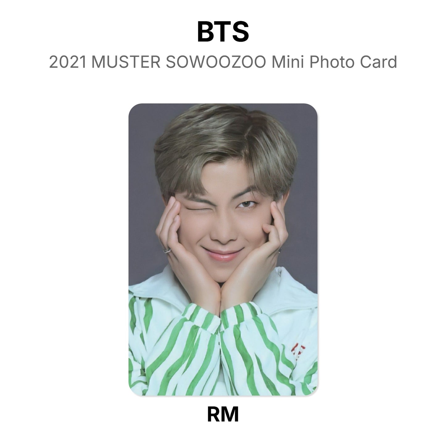 BTS 2021 MUSTER SOWOOZOO Mini Photo Card Official Photocard