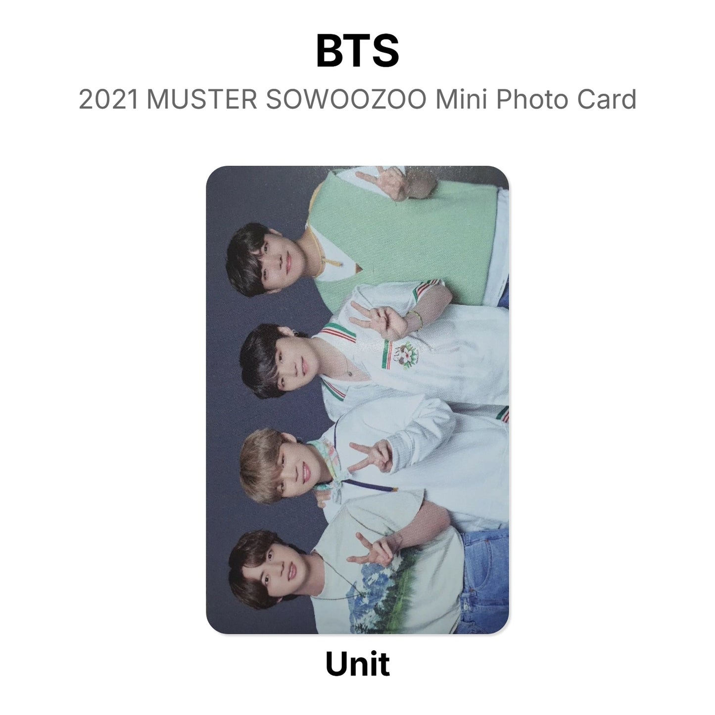 BTS 2021 MUSTER SOWOOZOO Mini Photo Card Official Photocard