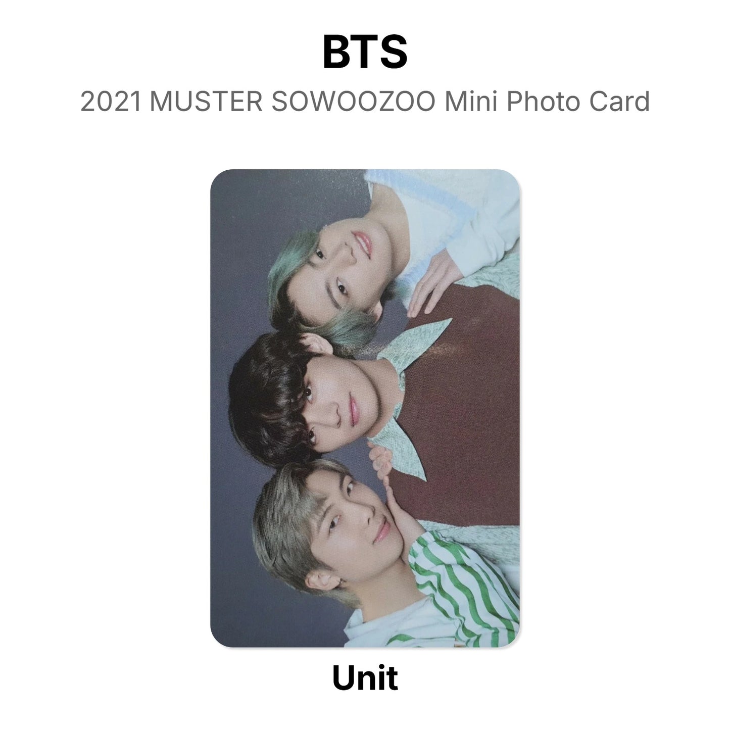 BTS 2021 MUSTER SOWOOZOO Mini Photo Card Official Photocard