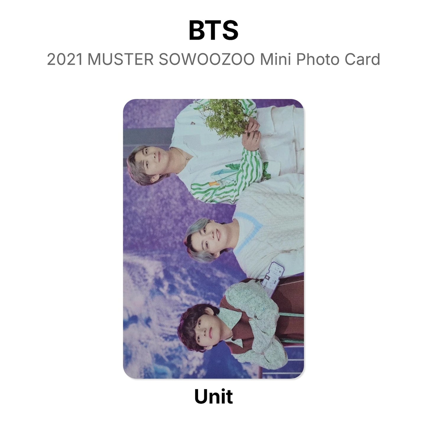 BTS 2021 MUSTER SOWOOZOO Mini Photo Card Official Photocard