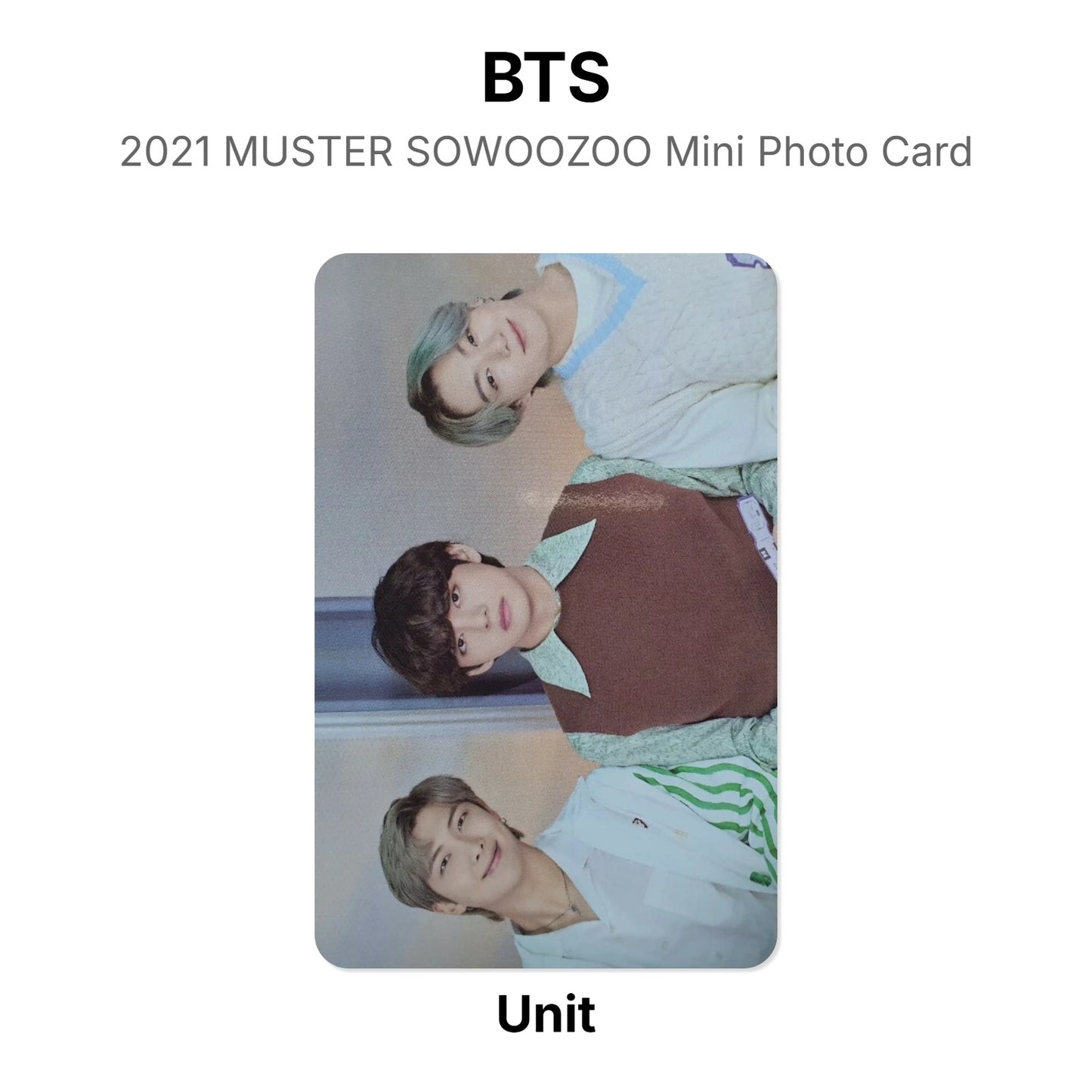 BTS 2021 MUSTER SOWOOZOO Mini Photo Card Official Photocard