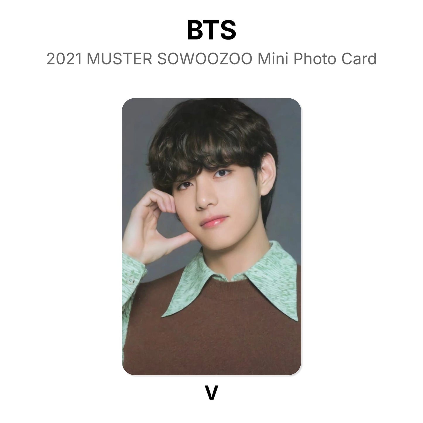 BTS 2021 MUSTER SOWOOZOO Mini Photo Card Official Photocard
