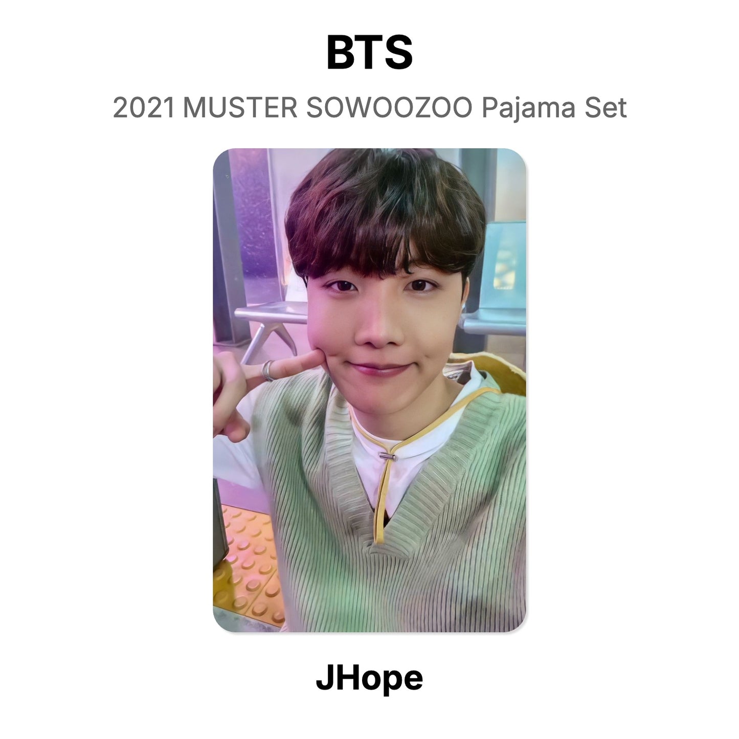 BTS 2021 MUSTER SOWOOZOO Pajama Set Official Photocard