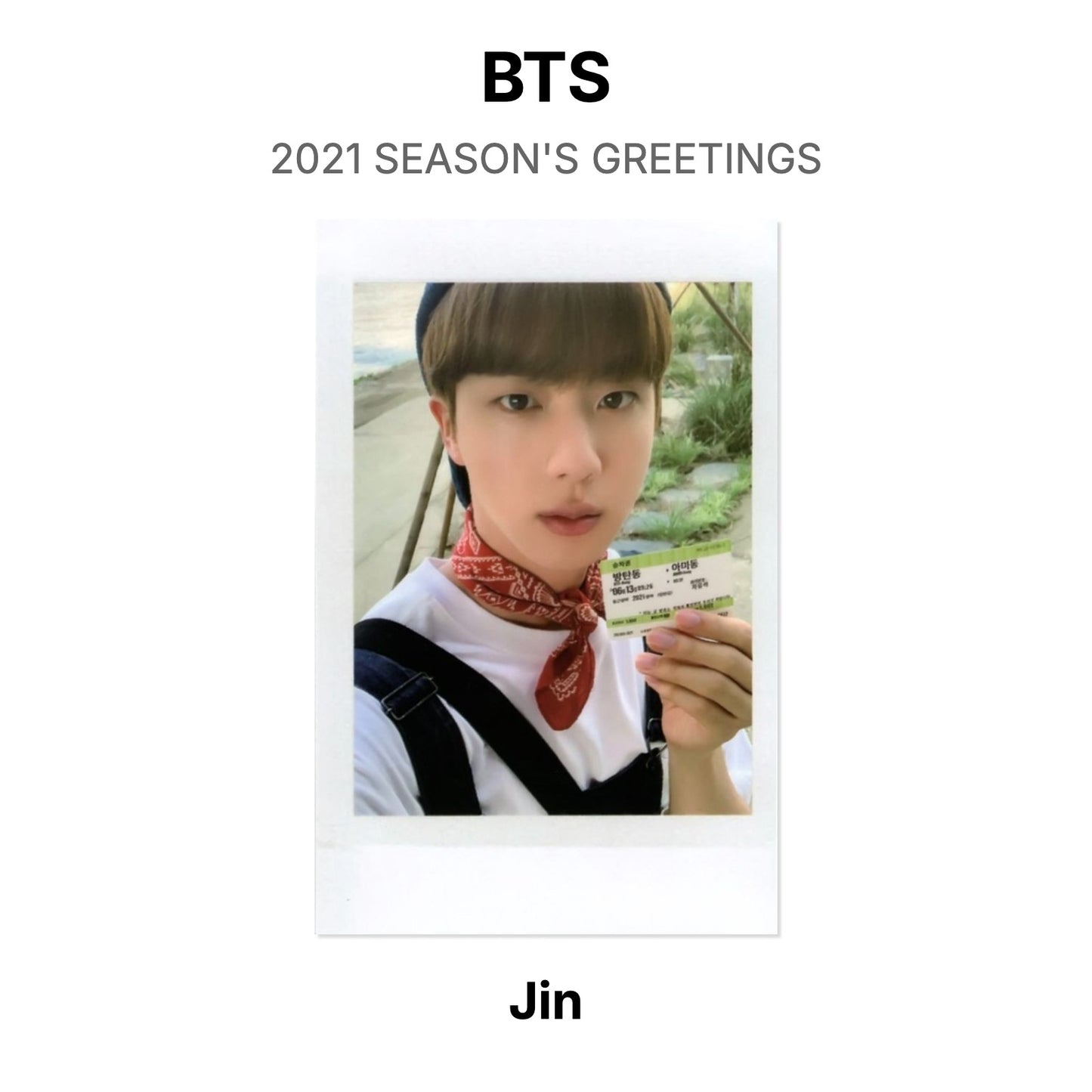 BTS 2021 SEASON'S GREETINGS Official Photocard