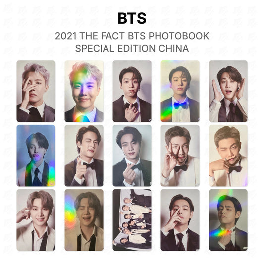 BTS 2021 THE FACT BTS PHOTOBOOK SPECIAL EDITION CHINA Official Photocard
