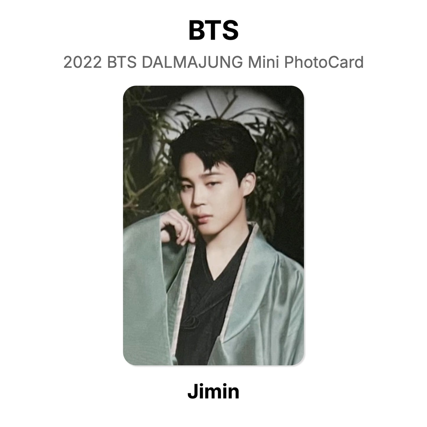 BTS 2022 BTS DALMAJUNG Mini PhotoCard Official Photocard