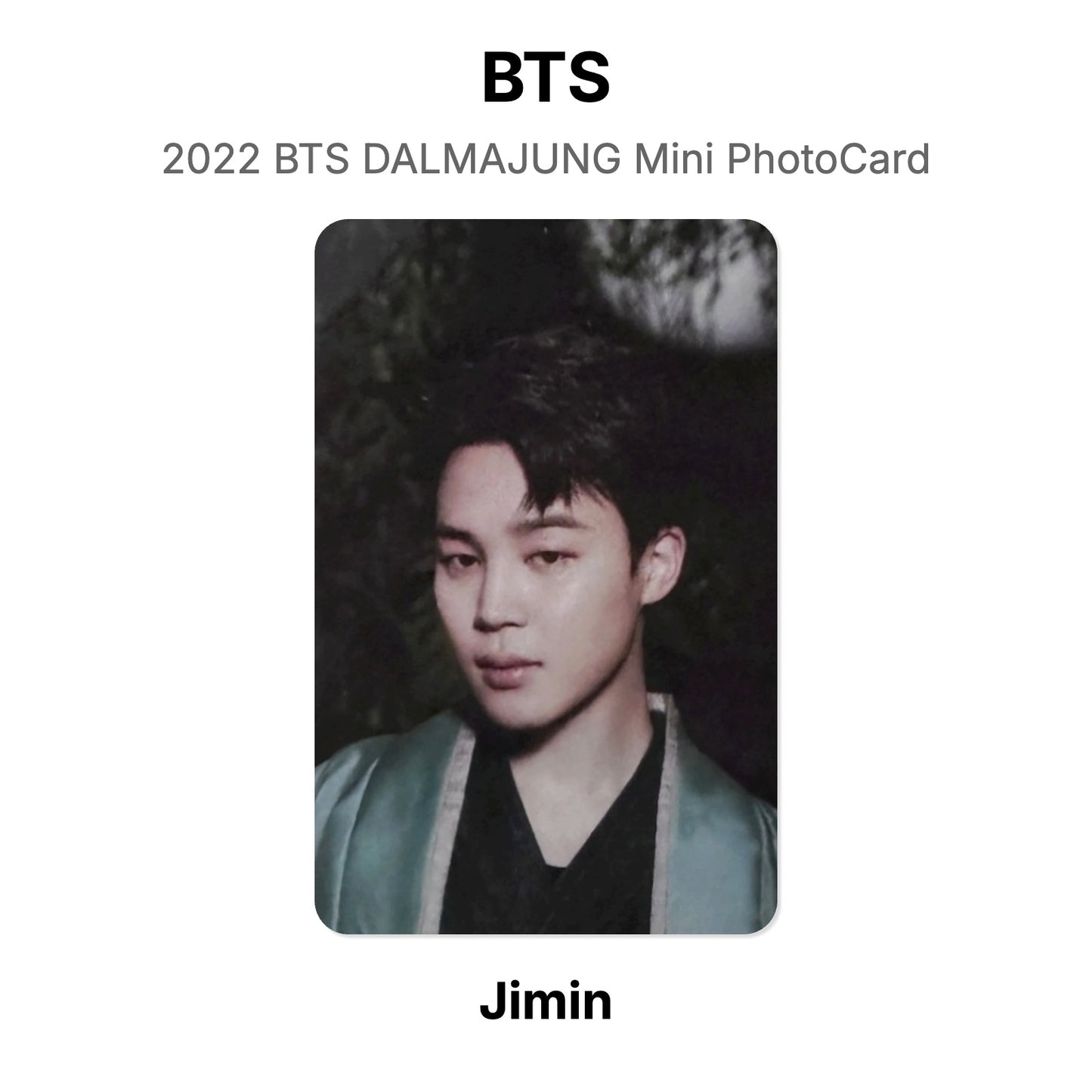 BTS 2022 BTS DALMAJUNG Mini PhotoCard Official Photocard