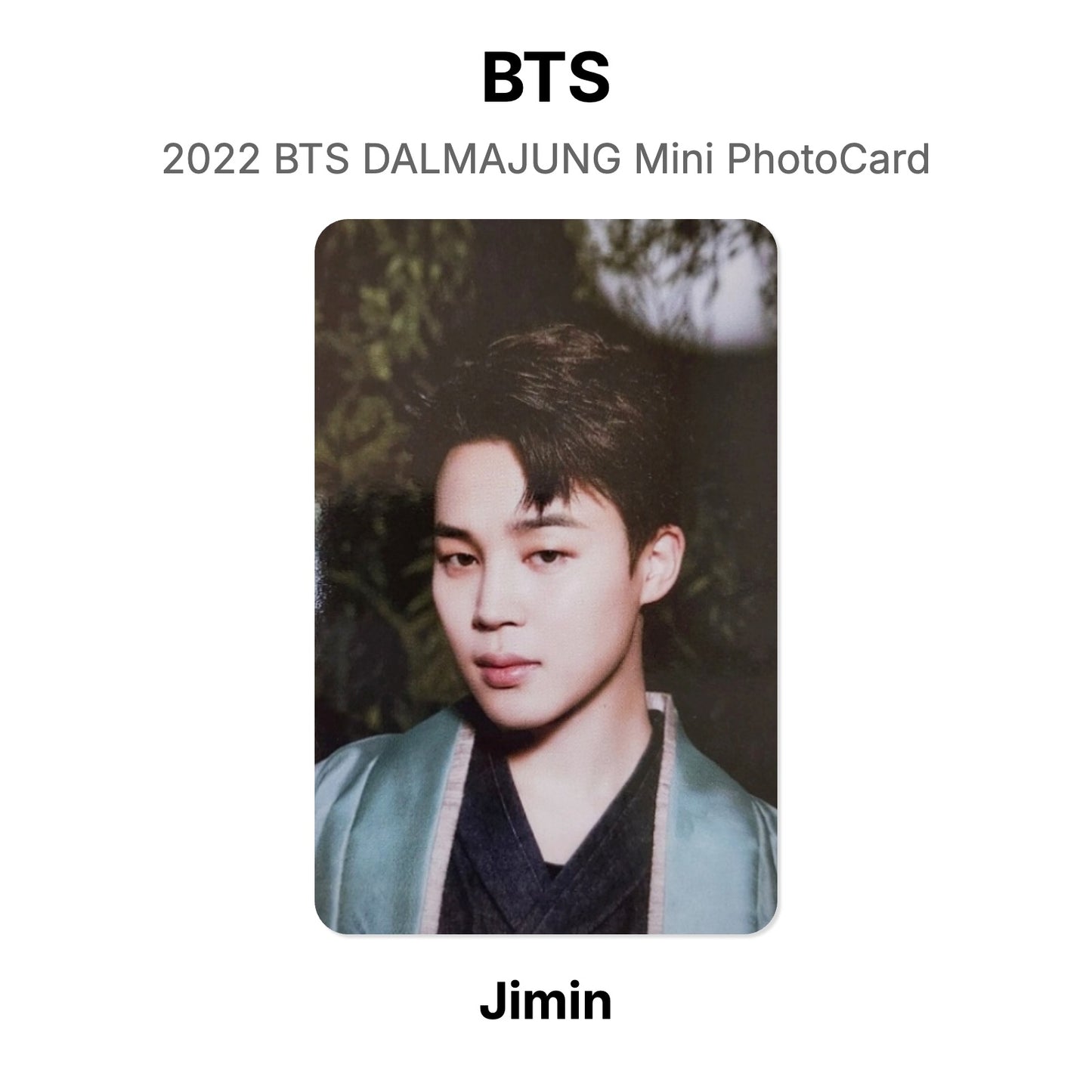 BTS 2022 BTS DALMAJUNG Mini PhotoCard Official Photocard