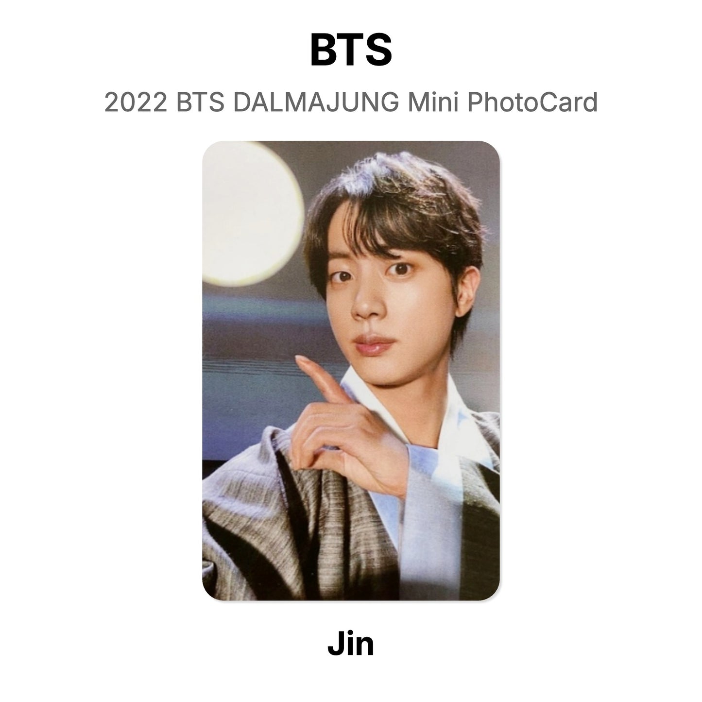BTS 2022 BTS DALMAJUNG Mini PhotoCard Official Photocard