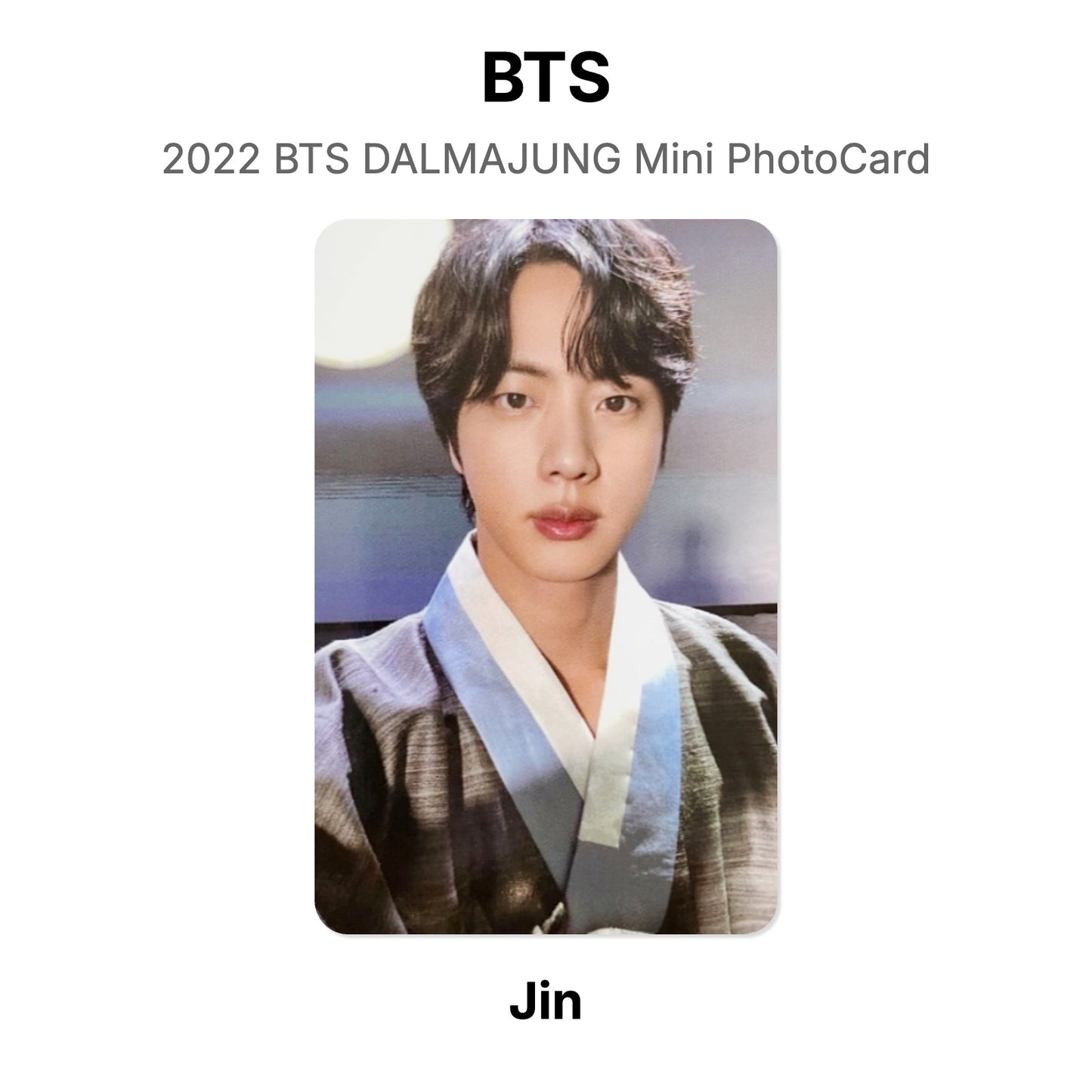 BTS 2022 BTS DALMAJUNG Mini PhotoCard Official Photocard