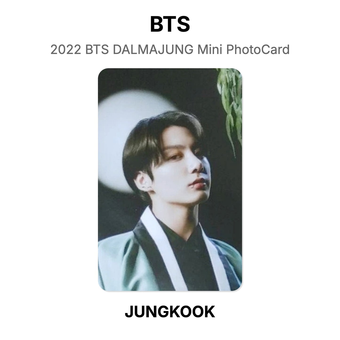 BTS 2022 BTS DALMAJUNG Mini PhotoCard Official Photocard
